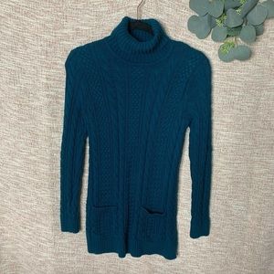 [Jeanne Pierre] Knit Sweater Turtle Neck Dress